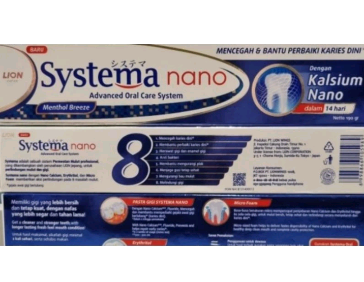 Systema Nano Menthol pasta gigi 190g