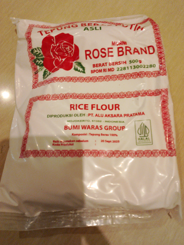 Tepung beras putih rose brand 500g